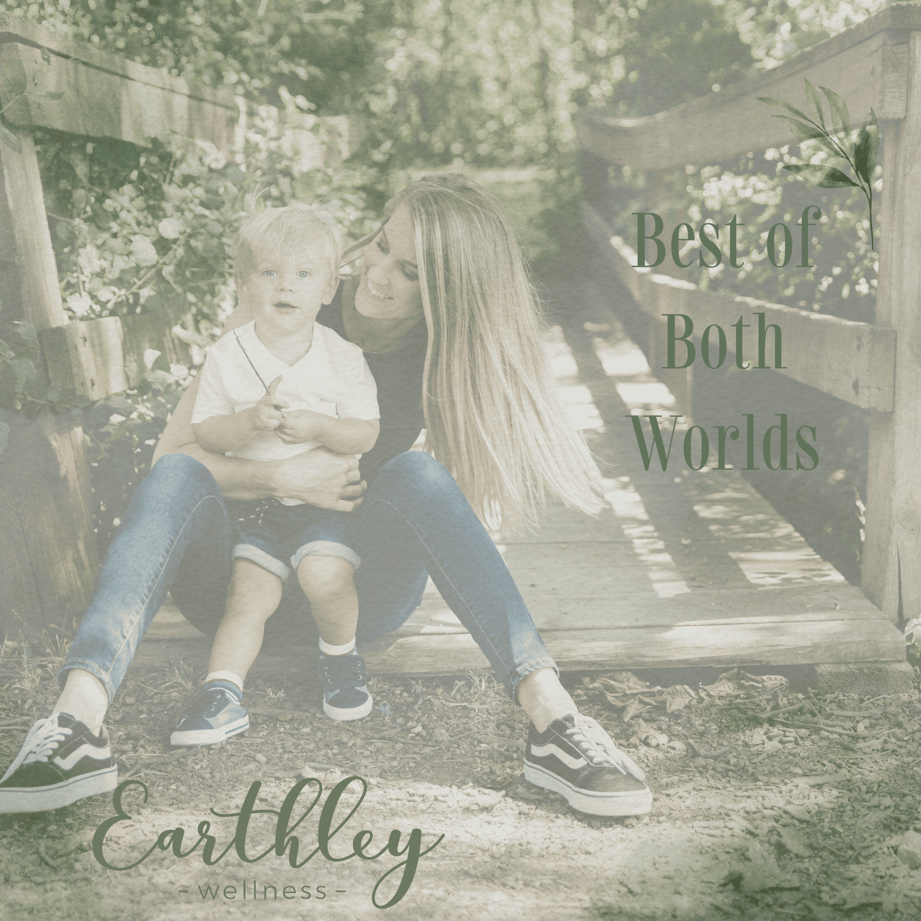Best of Both Worlds section header showing peaceful outdoor garden scene with greenery