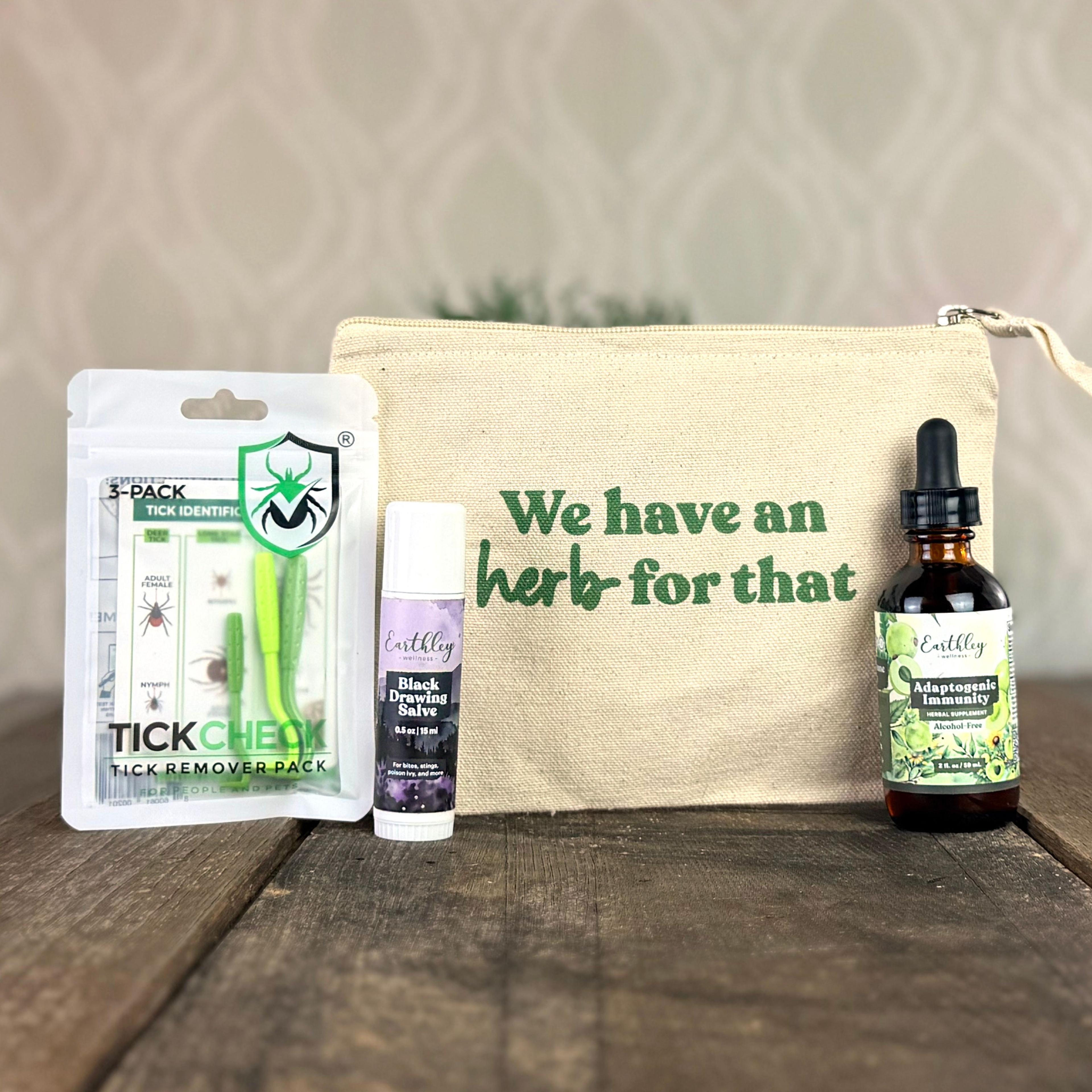 Earthley’s Tick Removal Protocol Bundle combines practical tools with herbal support to help you respond confidently.