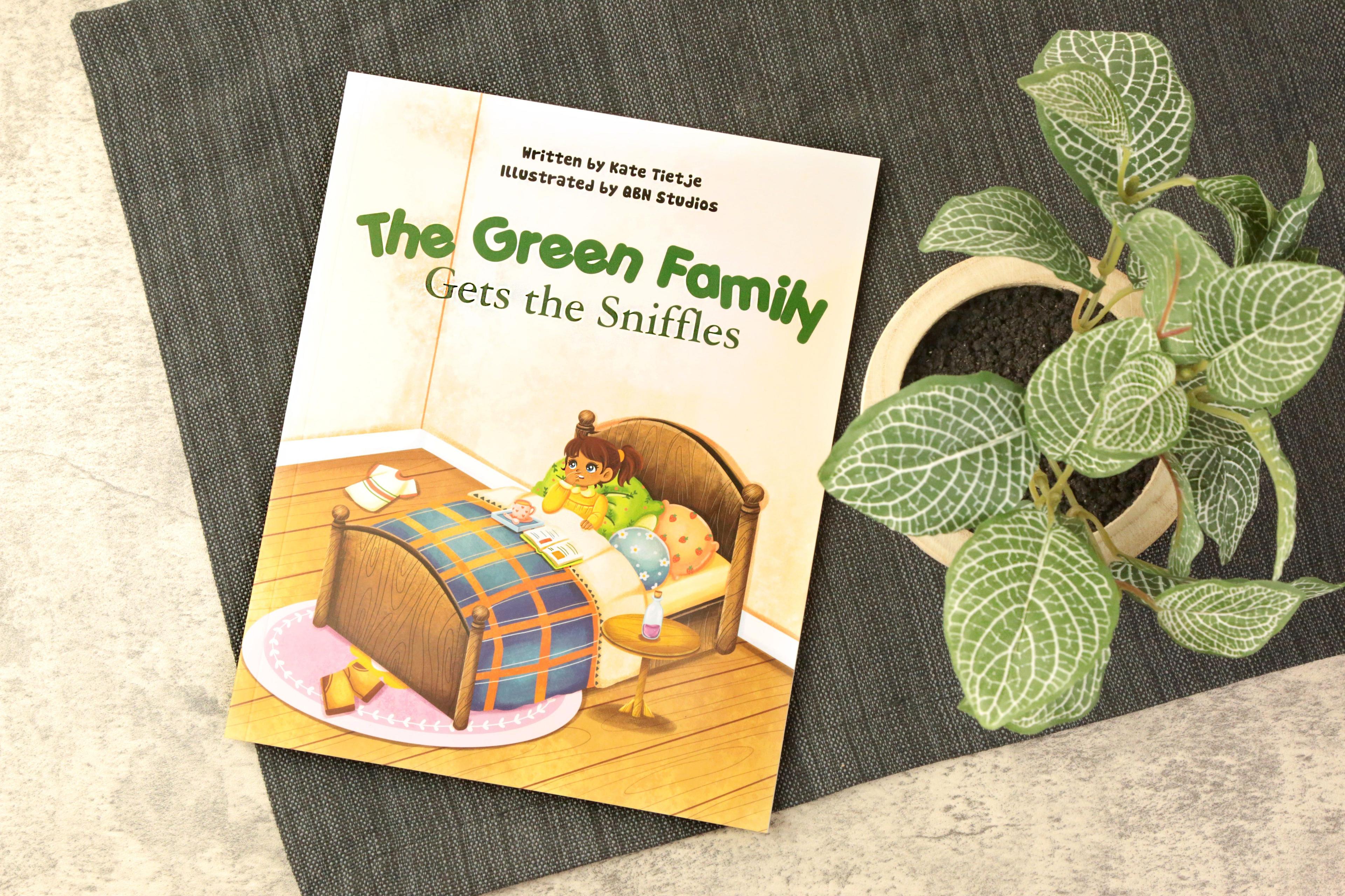 Earthley the green family gets the sniffles product displayed on clean background